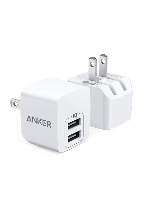 Anker Dual-Port 12W Wall Charger (2-Pack) Best Seller