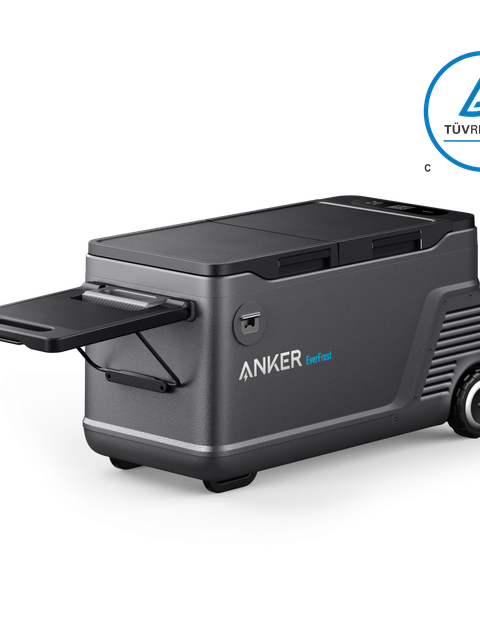 Anker EverFrost Dual-Zone Portable Cooler 50 with New 299Wh Battery, Powered by AC/DC/Solar New Arrival