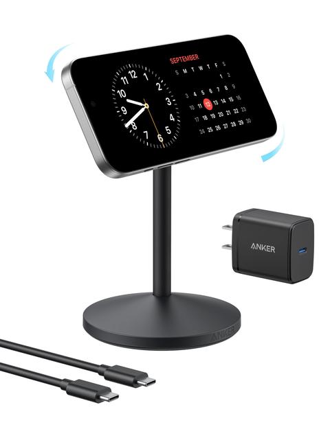 Anker MagGo Wireless Charger (Stand) with Adapter and Cable BOA On Sale