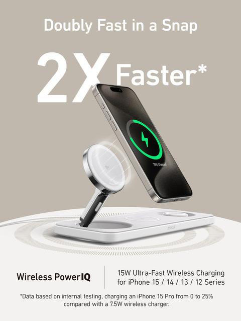 Anker MagGo Wireless Charging Station (3-in-1 Pad) Best Seller