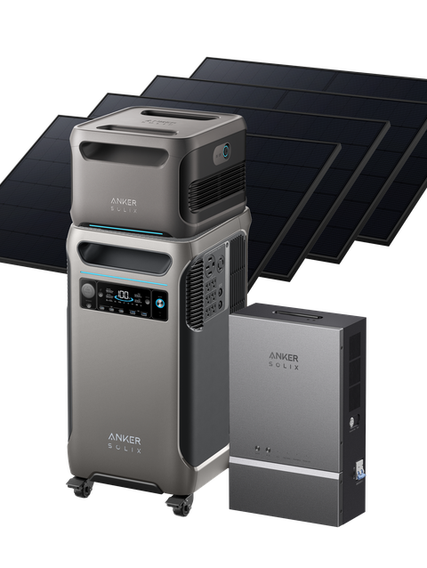 Anker SOLIX F3800 + Expansion Battery + Smart Home Power Kit + 4× 405W Rigid Solar Panels New Arrival