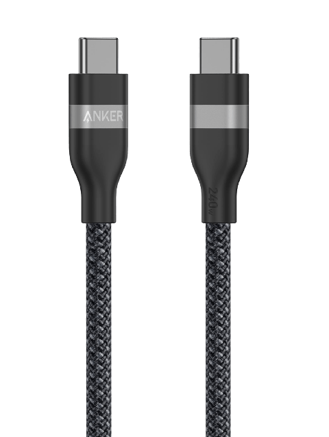 Anker USB-C to USB-C Cable (3 ft / 6 ft, 240W, Upcycled-Braided) High Quality