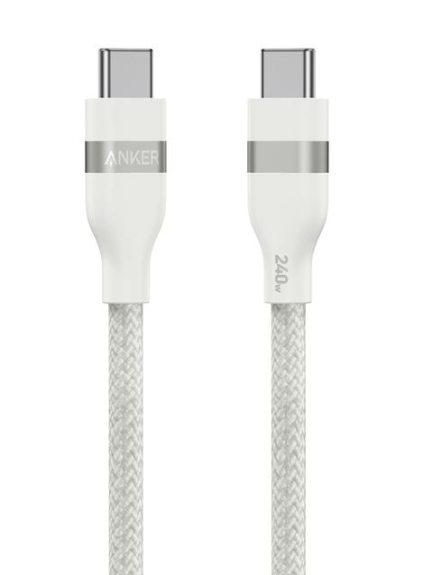 Anker USB-C to USB-C Cable (3 ft / 6 ft, 240W, Upcycled-Braided) Same Day Delivery